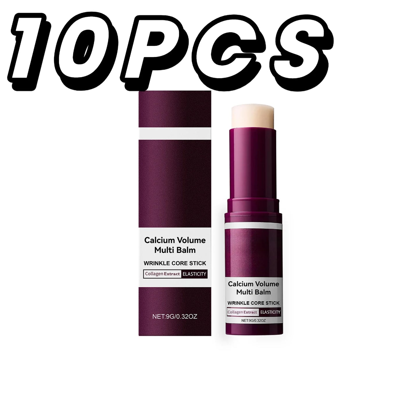 Korean Calcium Volume Multi Balm Stick Collagen Facial Moisturizing Stick Lip Balm Anti-wrinkle Cream Firming Soften Skin Care
