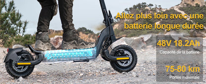 Electric scooters adult TODIMART X5S Endurance 60-85 km 48V 18.2Ah, 2000W,50 km/h foldable, double impact absorption
