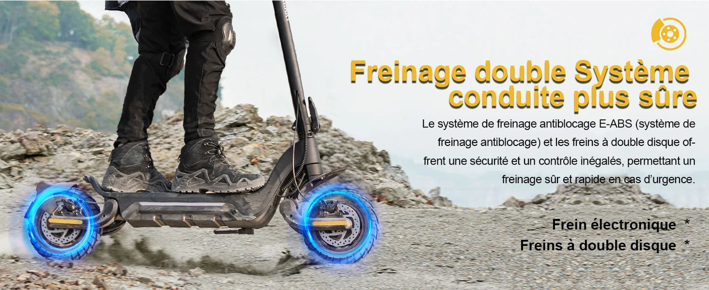 Electric scooters adult TODIMART X5S Endurance 60-85 km 48V 18.2Ah, 2000W,50 km/h foldable, double impact absorption