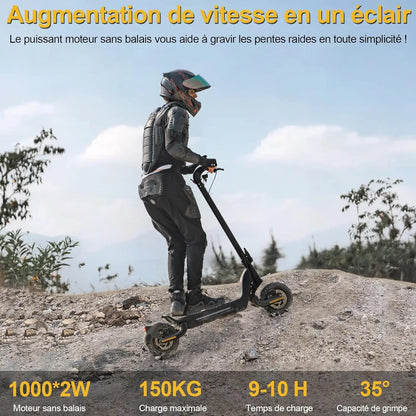 Electric scooters adult TODIMART X5S Endurance 60-85 km 48V 18.2Ah, 2000W,50 km/h foldable, double impact absorption
