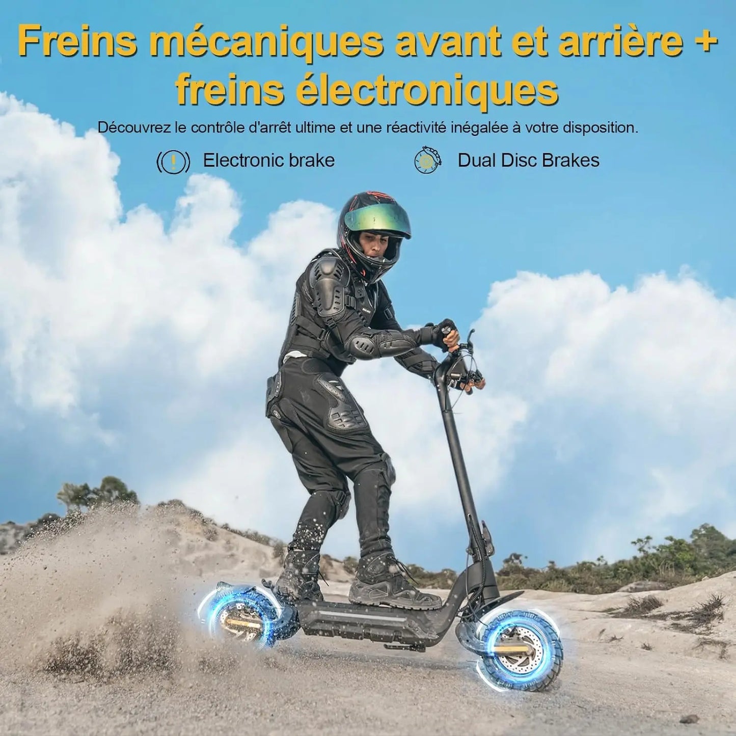 Electric scooters adult TODIMART X5S Endurance 60-85 km 48V 18.2Ah, 2000W,50 km/h foldable, double impact absorption