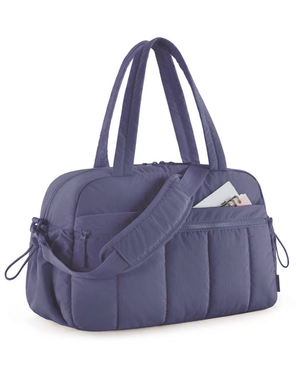 BAGSMART Women's Travel Duffel Bag Gym Bag with Wet Pocket Carry On Waterproof Weekender Boston Bag for Airport Cabin