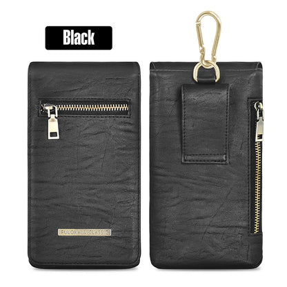 Wholesale Universal Outdoor Leather Running Belt Waist Wallet Mobile Phone Bag for Men Cellphone Bags