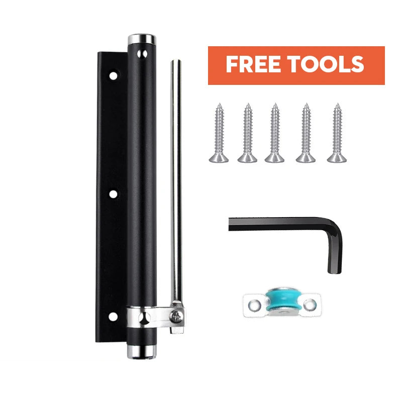 KAK Adjustable Door Closer Aluminum Alloy Automatic Door Spring Closer Soft Close Fire-proof Door Heavy Duty Door Hardware