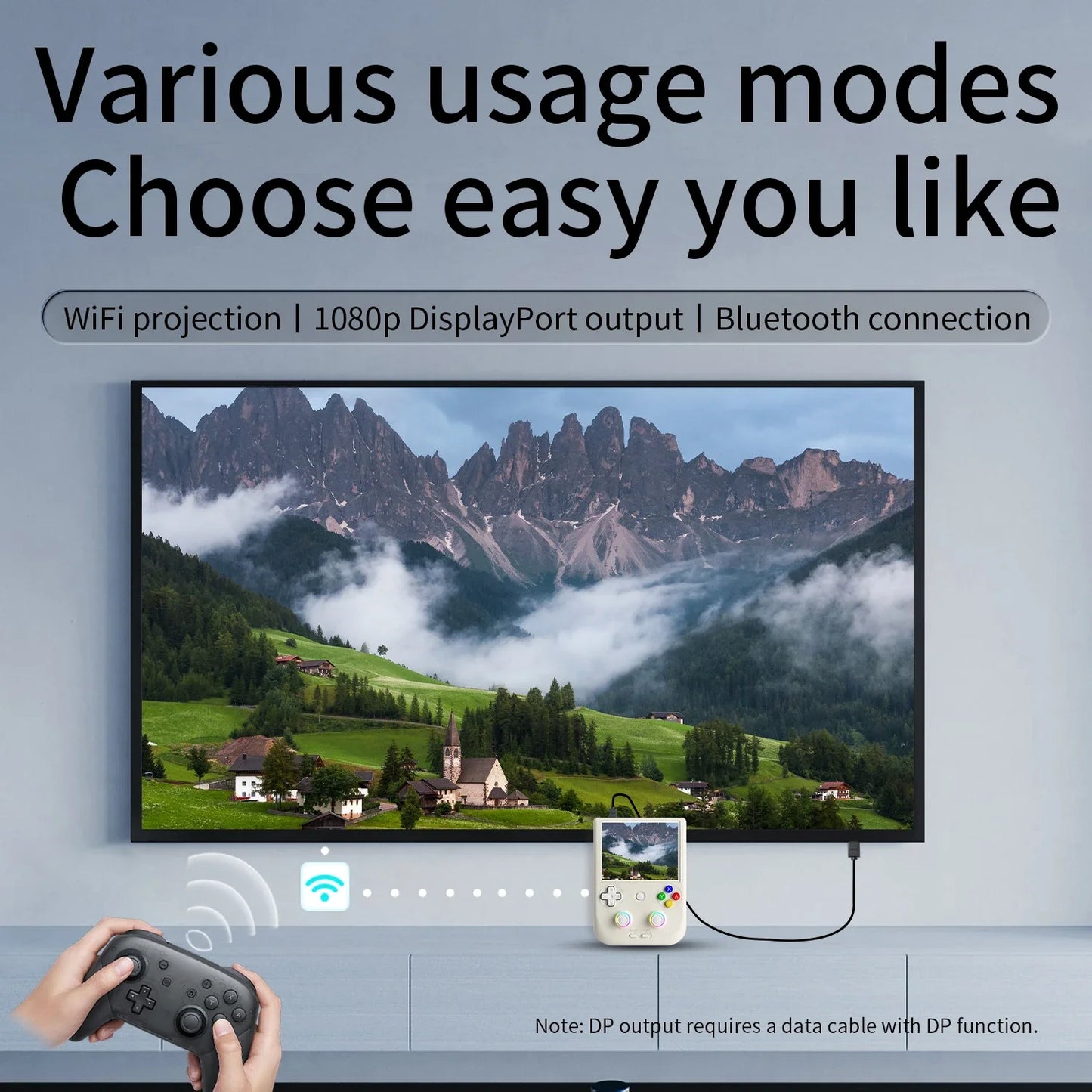 ANBERNIC RG 406V Handheld Games Console Portable Video Gaming Player Android RGB Light 3D Hall Joystick 5500mAh 5G WIFI RG406V