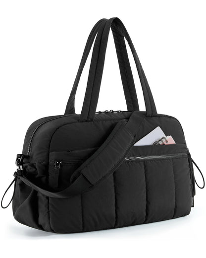 BAGSMART Women Duffle Bag for Travel with Wet Pocket Lightweight Water Resistant Carry on Weekender Gym Bag
