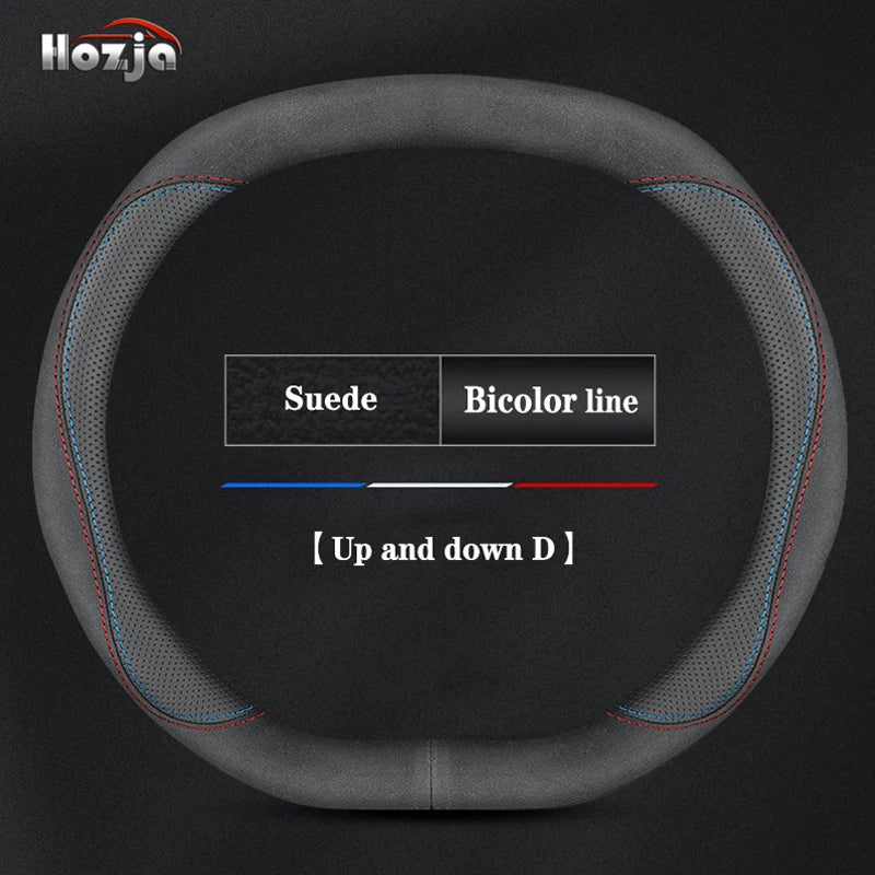 Leather Car Steering Wheel Cover for ALL New Dacia Duster Spring 2024 2025 2026 Accessories