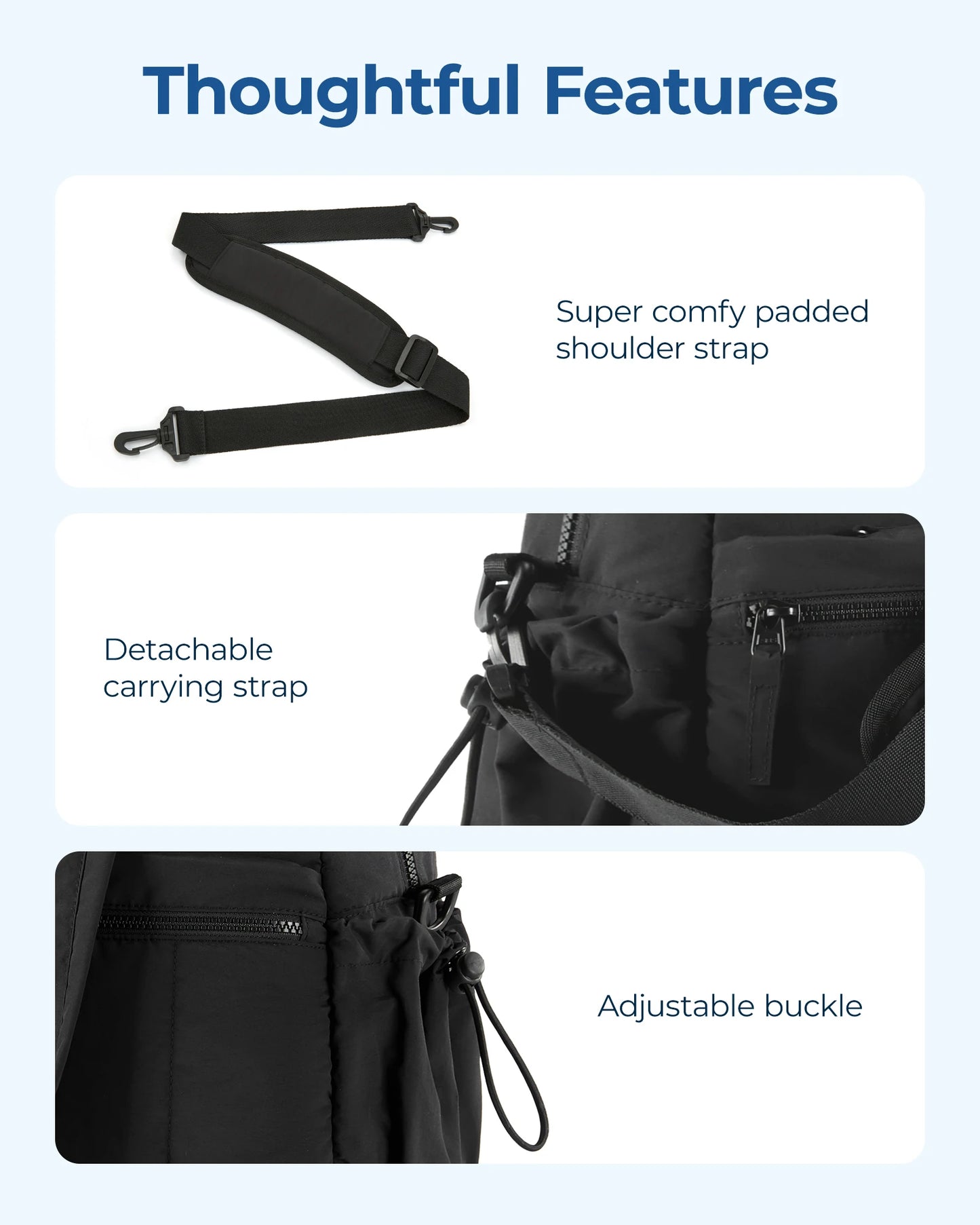 BAGSMART Travel Bag Women's Carry On Storage Organizer with Shoulder Strap 2025 Hot Sale Large Capacity Sport Gym Bags
