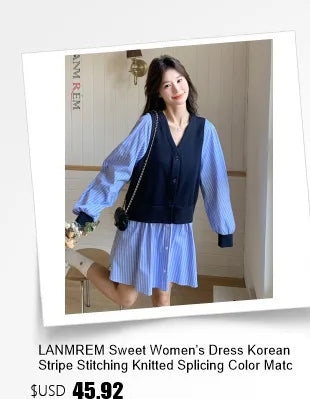 LANMREM Women Trench Coat Korean Style New Lapel Long Sleeve Loose Single Breasted Windbreaker Fashion Tide Spring 2025 2DE118