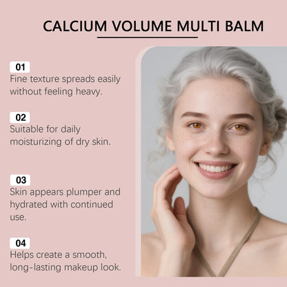 Korean Calcium Volume Multi Balm Stick Collagen Facial Moisturizing Stick Lip Balm Anti-wrinkle Cream Firming Soften Skin Care