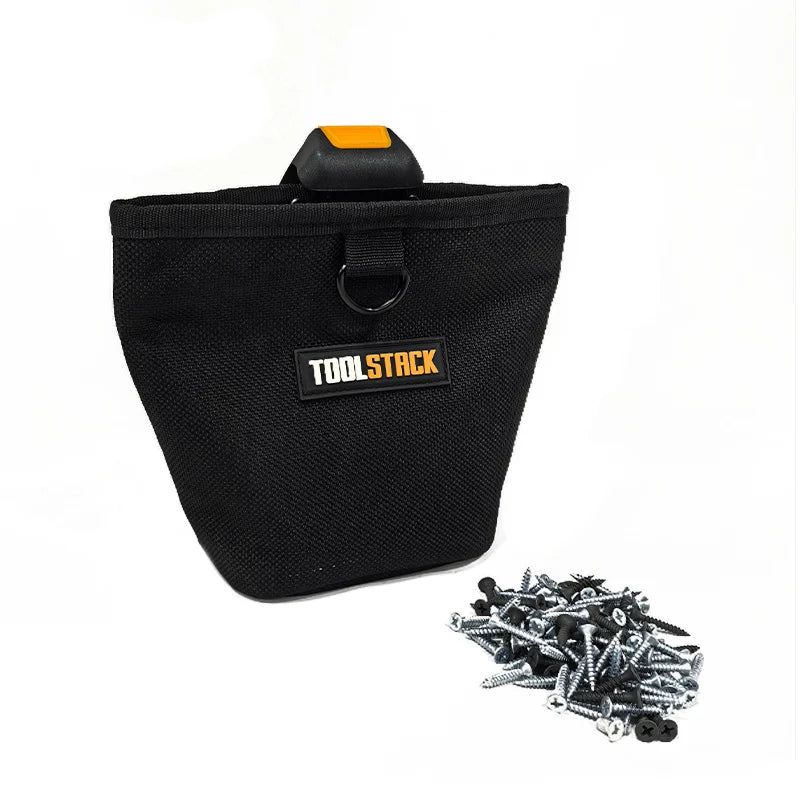 TOOLSTACK Multifunctional Nails Pouch High-Capacity Quick-hanging Waist Bag Nails & Screws Durable Waterproof Tool Storage Bag