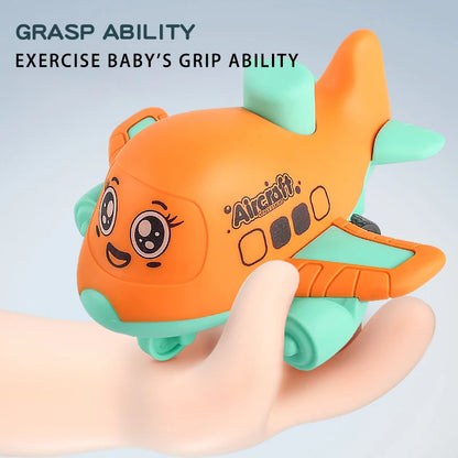 Press and Go aircraft Toys for Toddlers 1-3, Baby Animal Racing Cars, Infant Play Vehicle Set, Baby Push Go Friction Car Toys
