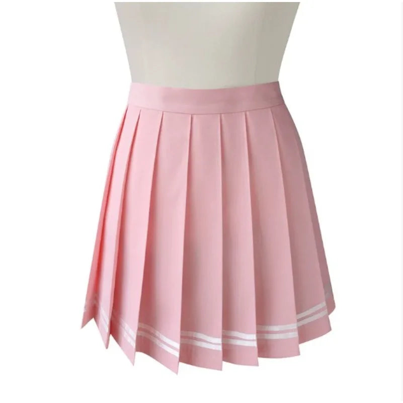 Vintage Korean Style Patchwork Skirt Harajuku JK Black Pleated Skirts Gothic Streetwear High Waist Mini Skirt Women Punk Skirt