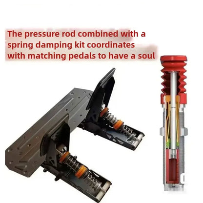 Simulated Racing Game Modification Pedal Clutch Throttle Brake Hydraulic Spring Damper Mod Kit For  MOZA R12/R9/R5/R3