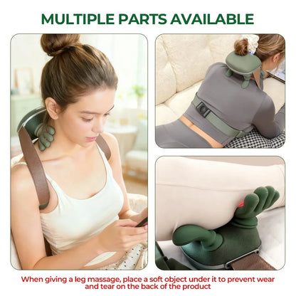 2026 Bionic Neck Shoulder Massager N7 Kneading Massager Shawl 3-Level Modes Neck Cervical Waist Leg Body Muscles Massage Pillow