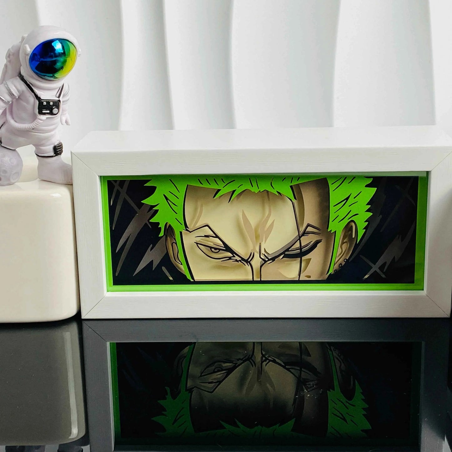 Anime Light Box Paper Cut Shadow Lightbox Wood Frame Nightlight for Child Bedroom Decor Led Night Light 3d Desk Lamp Gifts