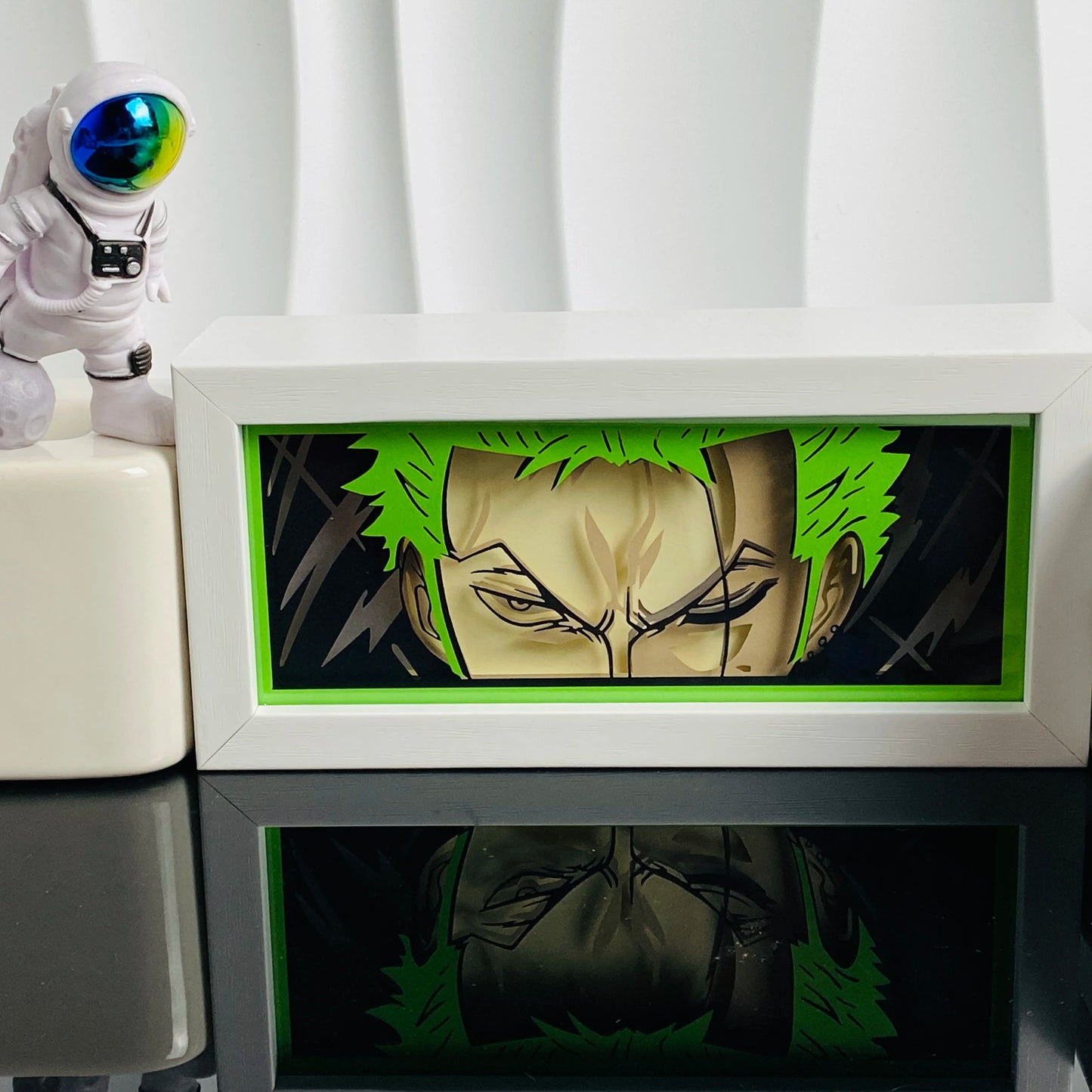 Anime Light Box Paper Cut Shadow Lightbox Wood Frame Nightlight for Child Bedroom Decor Led Night Light 3d Desk Lamp Gifts