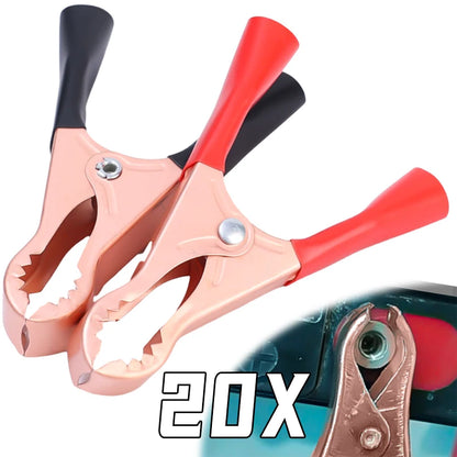 Auto Battery Alligator Clip Insulated for Jumper Cables Accessories Copper Spring Connectors 30A Car Charger Lead Clamp Tools