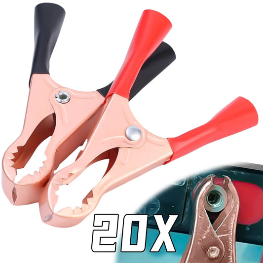 Auto Battery Alligator Clip Insulated for Jumper Cables Accessories Copper Spring Connectors 30A Car Charger Lead Clamp Tools