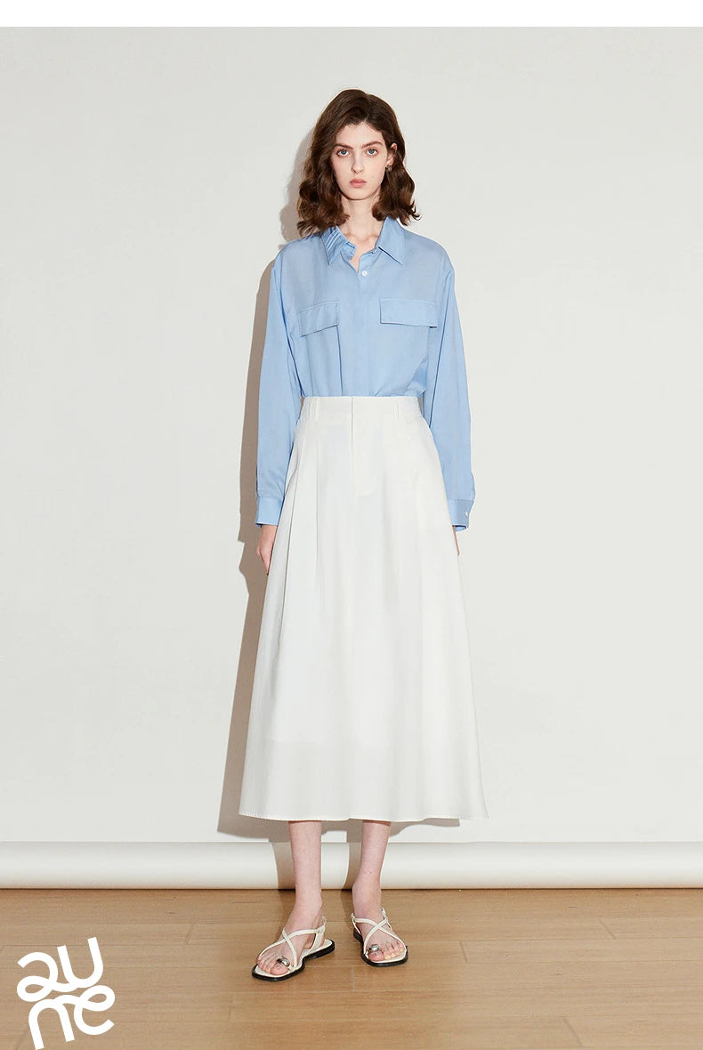 TOYOUTH Women Skirt 2025 Spring New Skirt 8510030