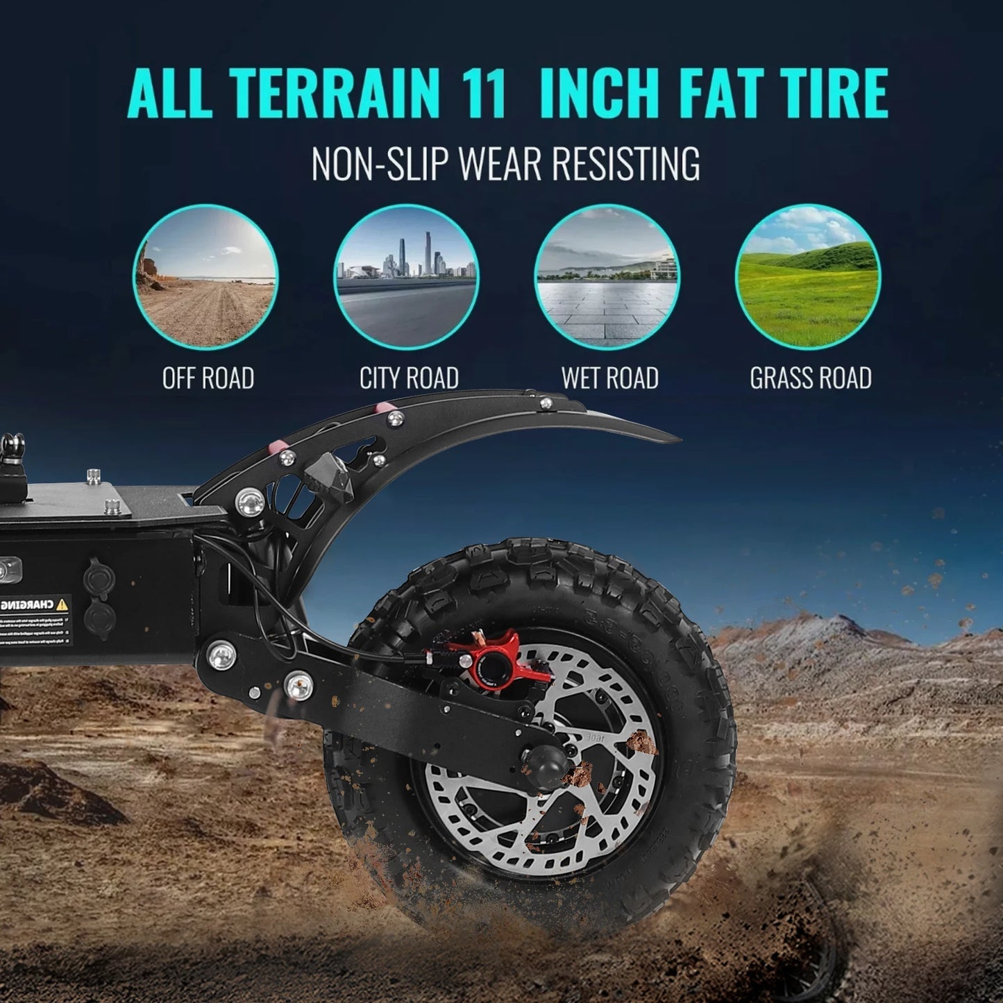 J30MAX Electric Scooter 6000W Dual Motor 60V38AH Battery Double oil brake E-Scooter 11-inch Off-road tire City Scooters Electric
