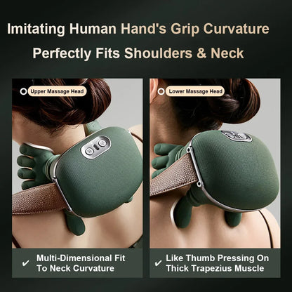 2026 Bionic Neck Shoulder Massager N7 Kneading Massager Shawl 3-Level Modes Neck Cervical Waist Leg Body Muscles Massage Pillow