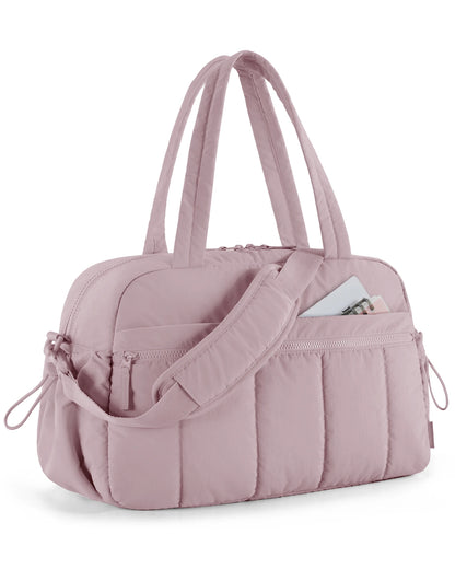 BAGSMART Women Duffle Bag for Travel with Wet Pocket Lightweight Water Resistant Carry on Weekender Gym Bag