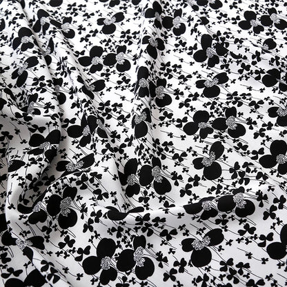 Soft Viscose Rayon Cotton Fabric Pattern Floral Printed Fabric For Sewing Spring Summer Dress Cloth Design Material By the Meter