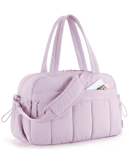 BAGSMART Women Duffle Bag for Travel with Wet Pocket Lightweight Water Resistant Carry on Weekender Gym Bag