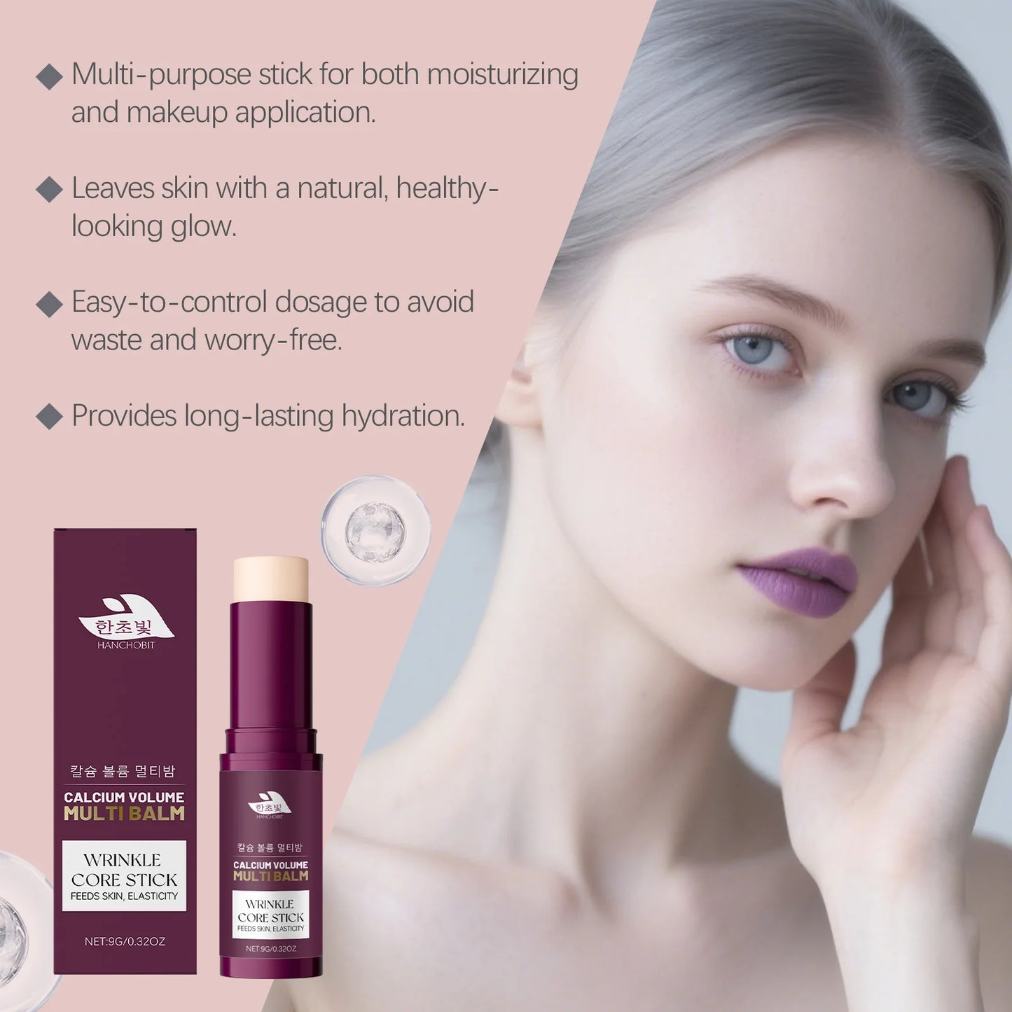 Calcium Volume Multi Balm Long Lasting Hydrating Anti Wrinkle Fade Fine Lines Even skin tone Collagen Face Cream for Pre Makeup