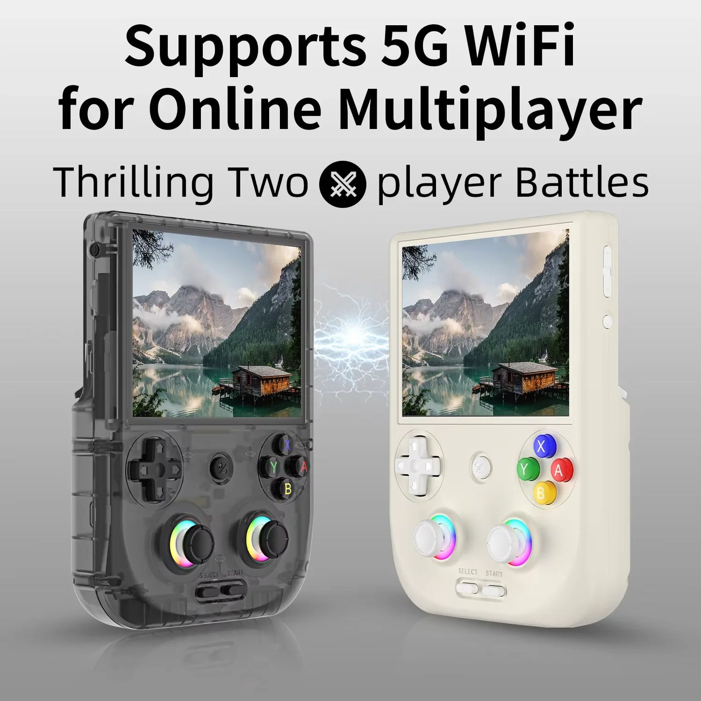 ANBERNIC RG 406V Handheld Games Console Portable Video Gaming Player Android RGB Light 3D Hall Joystick 5500mAh 5G WIFI RG406V