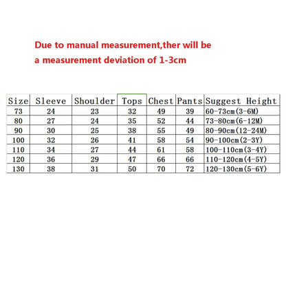 Children's Clothing Spring and Autumn Catoon Underwear Set Baby Boys Girls Cotton Pajamas