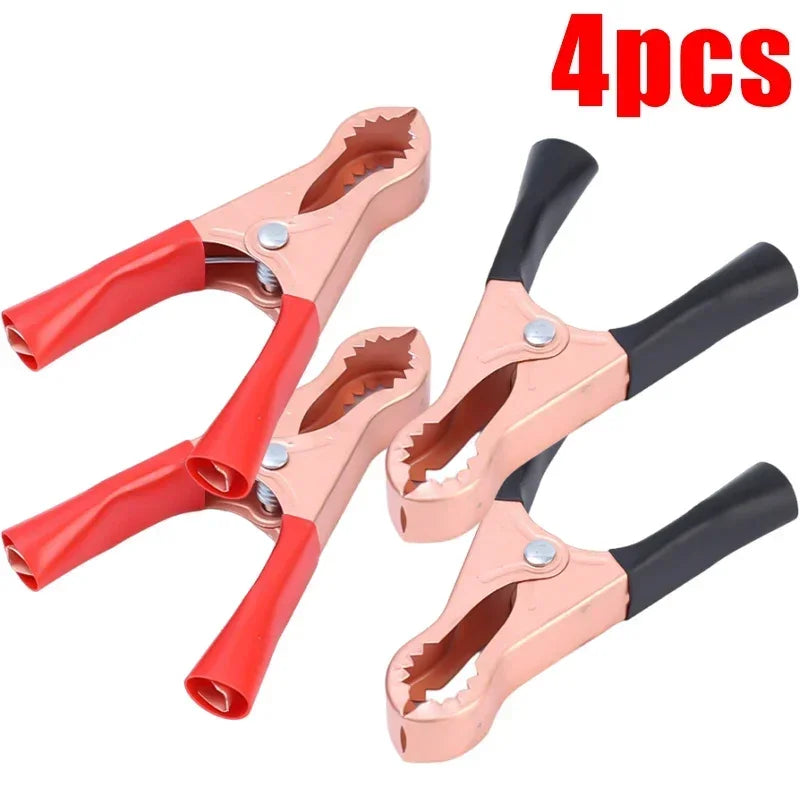 Auto Battery Alligator Clip Insulated for Jumper Cables Accessories Copper Spring Connectors 30A Car Charger Lead Clamp Tools