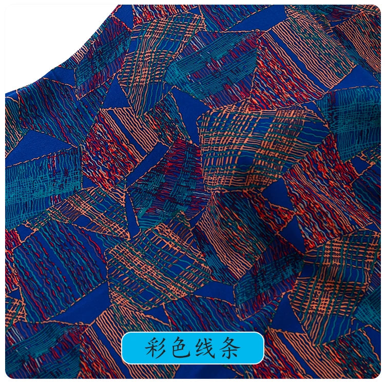 Soft Viscose Rayon Cotton Fabric Pattern Floral Printed Fabric For Sewing Spring Summer Dress Cloth Design Material By the Meter