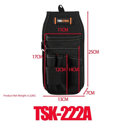 TOOLSTACK Multifunctional Nails Pouch High-Capacity Quick-hanging Waist Bag Nails & Screws Durable Waterproof Tool Storage Bag