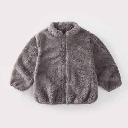 Pink Girls Jackets Autumn Coat Winter Thermal Fleece Jacket for Children 1 2 3 4 5Yrs Kids Coats Warm Korean Outerwear