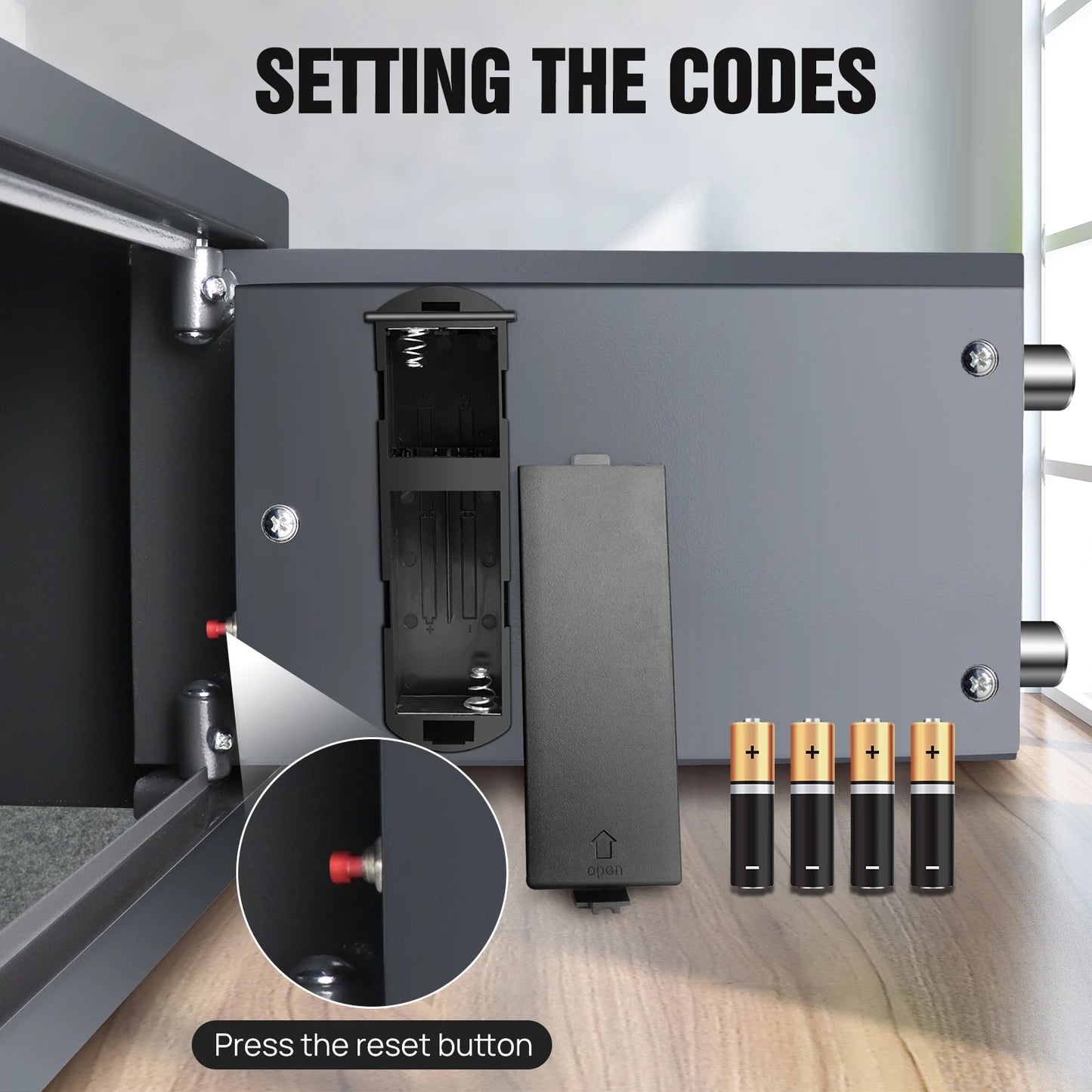 BRlEFNESs Dual Key Digital ock Heavy Duty Steel Anti-Theft Safe for Corporate jlewelry, Camera, file Storage, and Cash