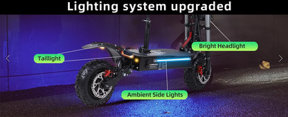 J30MAX Electric Scooter 6000W Dual Motor 60V38AH Battery Double oil brake E-Scooter 11-inch Off-road tire City Scooters Electric