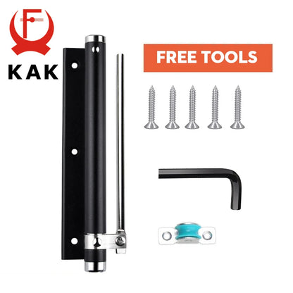 KAK Adjustable Door Closer Aluminum Alloy Automatic Door Spring Closer Soft Close Fire-proof Door Heavy Duty Door Hardware