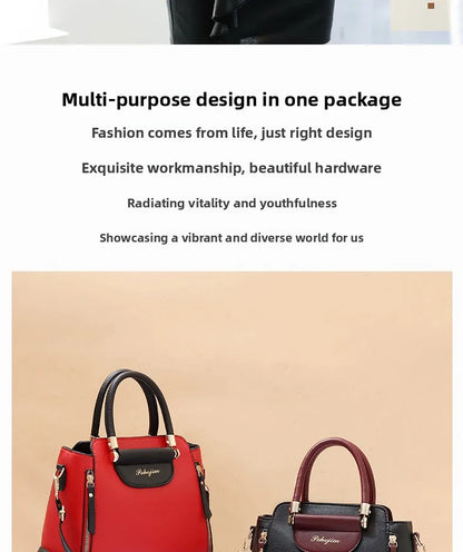 Women Color Block Handbag Large Capacity Tote Bag Fashion Shoulder Crossbody Bag Korean Style Purse