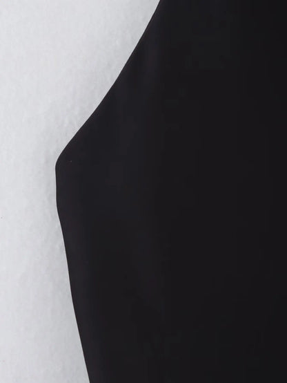 HH Spring Elegant Women Satin Halter Tops 2026 Summer Backless Off Shoulder Corset Vest Female Fashion Slim Crop Tank Top