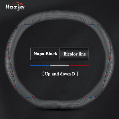 Leather Car Steering Wheel Cover for ALL New Dacia Duster Spring 2024 2025 2026 Accessories