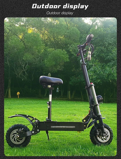 BOYUEDA S3 E-Scooter 6000W Dual Motor 60V 38AH Lithium Battery Off-road Scooters Electric 11Inch City Folding Electric Scooter