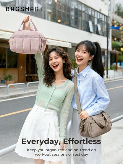 BAGSMART Women's Shoulder Bag Large Capacity Crossbody Bag Casual Student Commuting Daily Pouch Leisure Versatile Handbag