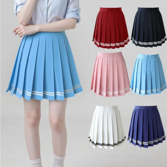 Vintage Korean Style Patchwork Skirt Harajuku JK Black Pleated Skirts Gothic Streetwear High Waist Mini Skirt Women Punk Skirt