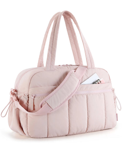 BAGSMART Women Duffle Bag for Travel with Wet Pocket Lightweight Water Resistant Carry on Weekender Gym Bag