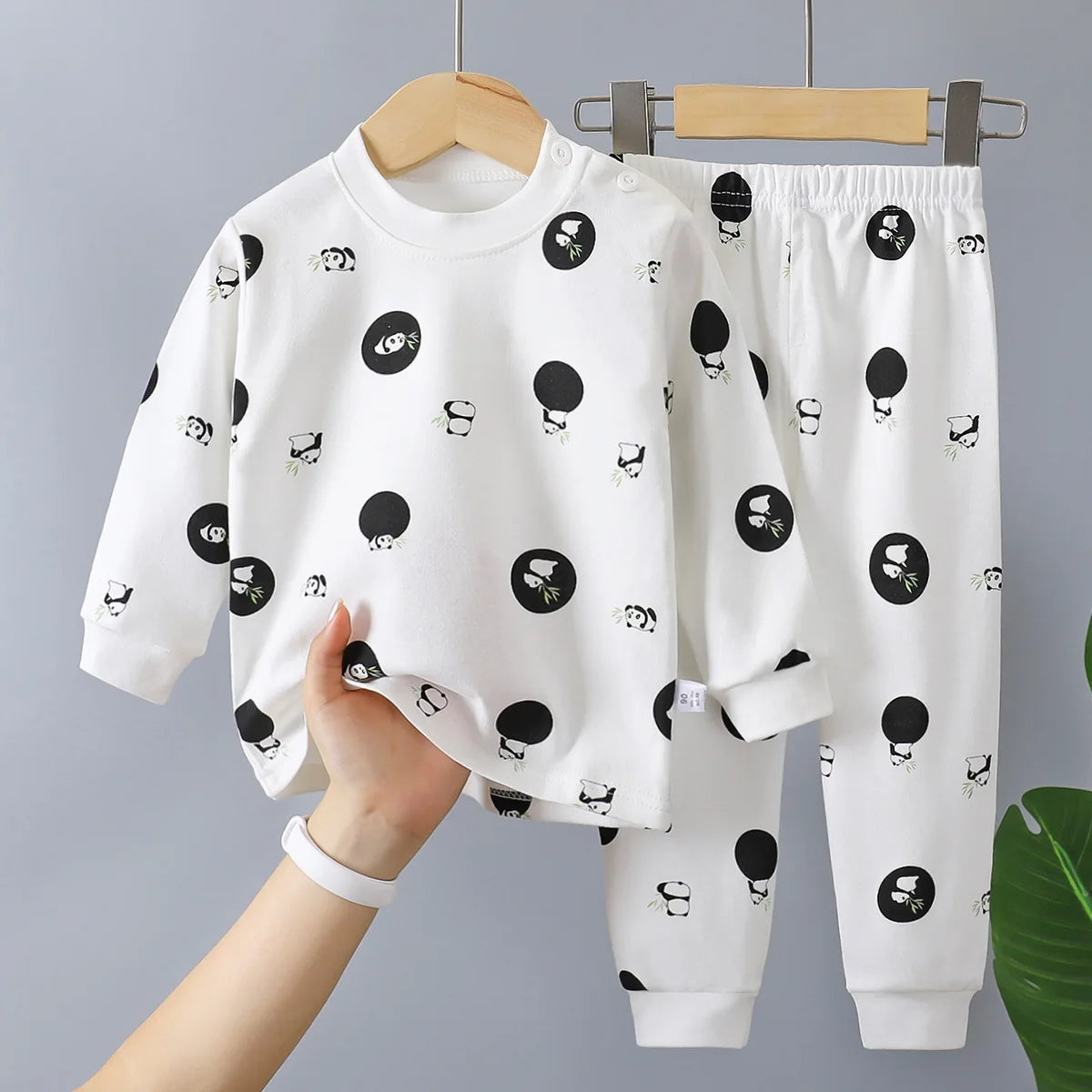 Kids Autumn Casual Pajamas Boys Girls Cute Cartoon Unicorn Long Sleeve T-Shirt + Pants Pyjamas Toddler Baby Warm Clothing Sets