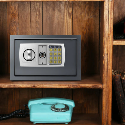 BRlEFNESs Dual Key Digital ock Heavy Duty Steel Anti-Theft Safe for Corporate jlewelry, Camera, file Storage, and Cash
