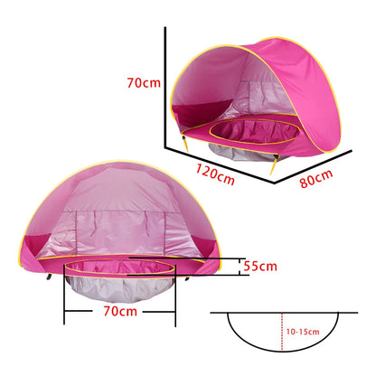 Baby Beach Tent Portable Shade Pool UV Protection Sun Shelter For Infant Outdoor Toys Child Swimming Pool Play House Tent Toys