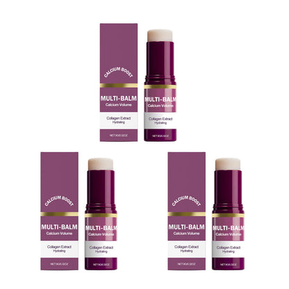 Multi Balm Calcium Volume Firming Skin Hydrating Nourishing Smoothing Collagen Moisturing Stick Suitable for Eyes Neck Face